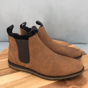 Madden Chelsea Boots Mens 10 Brown Leather Casual Pull On Ankle